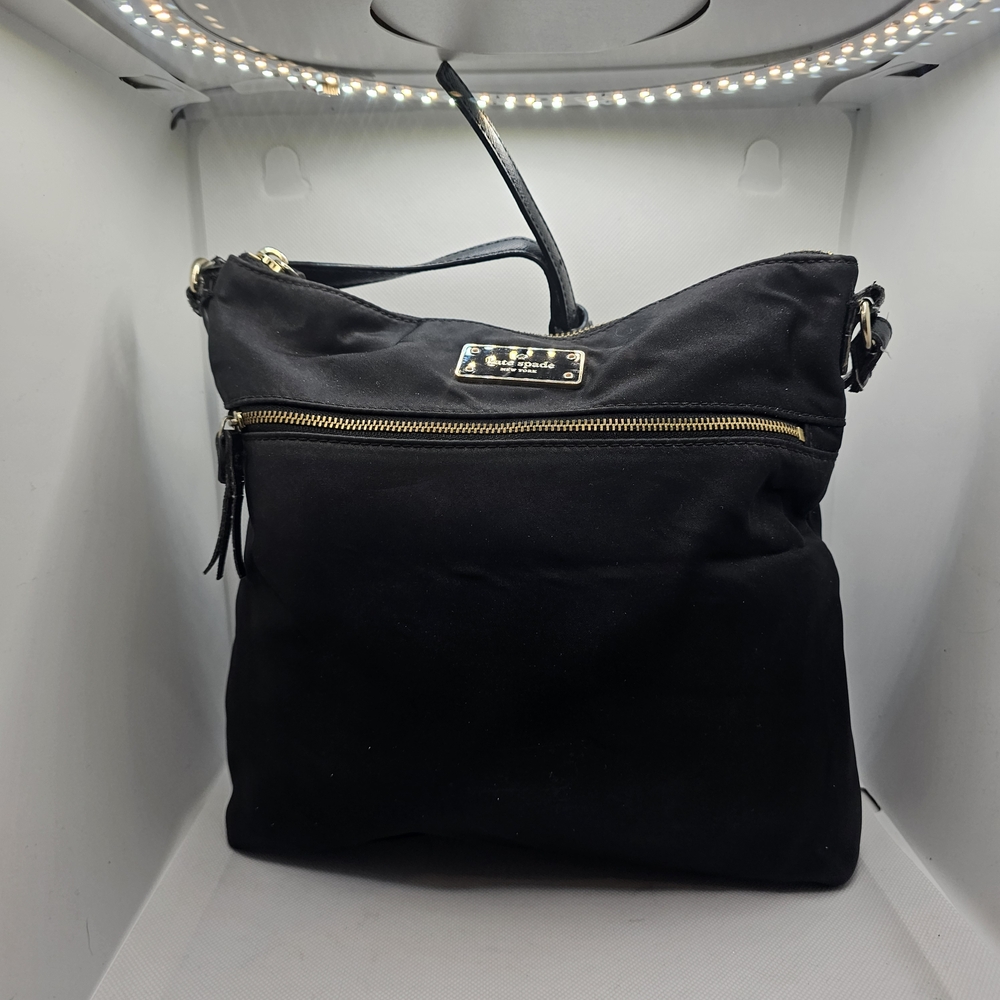 Kate Spade Black Nylon Crossbody Bag - Classic Everyday Tote